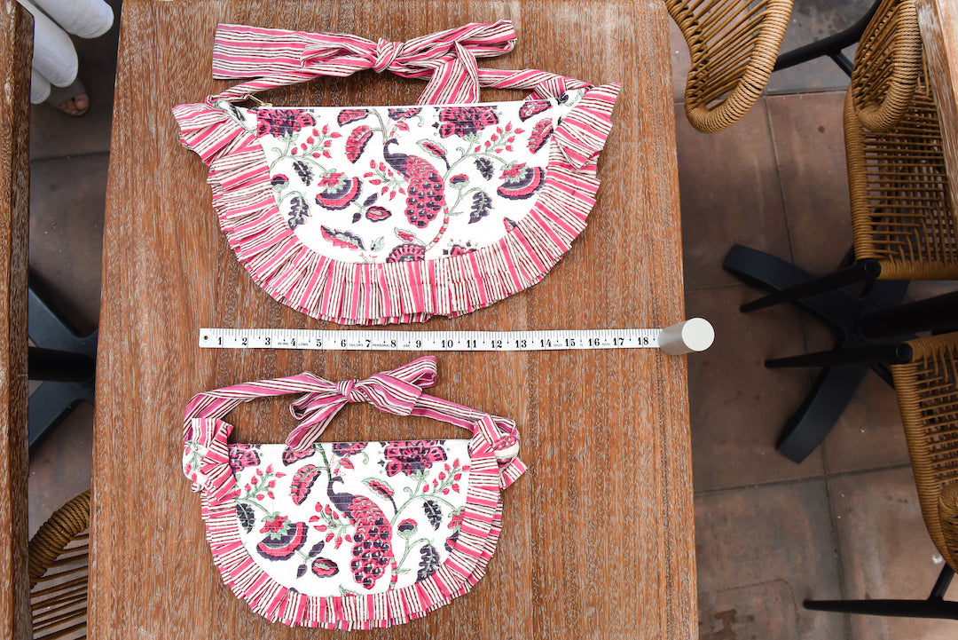 Rani Peacock Mini Croissant Bag