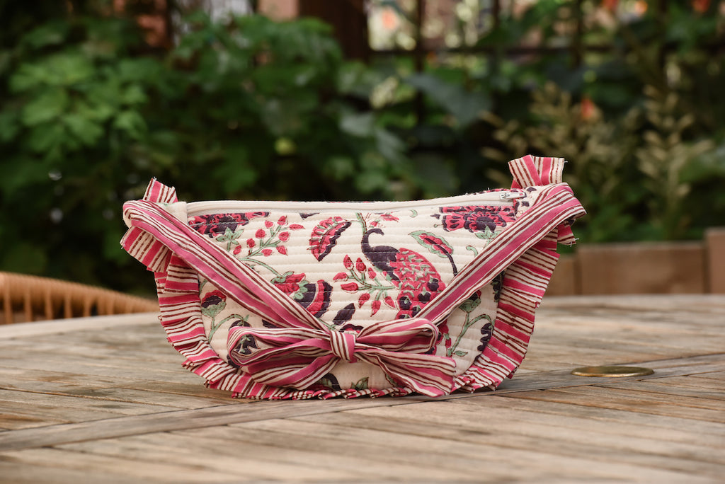 Rani Peacock Mini Croissant Bag