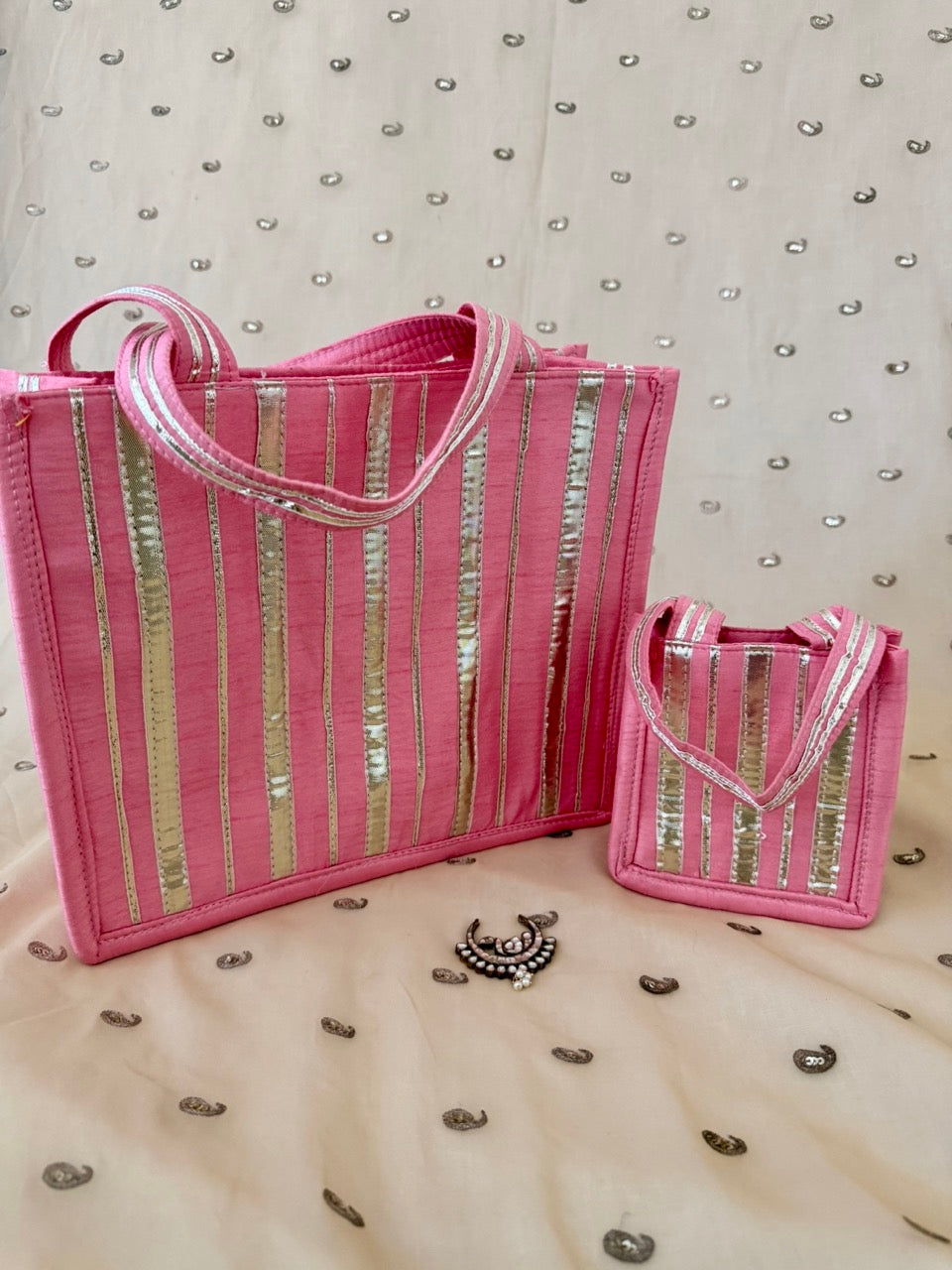 Gota Patti Tote Duo